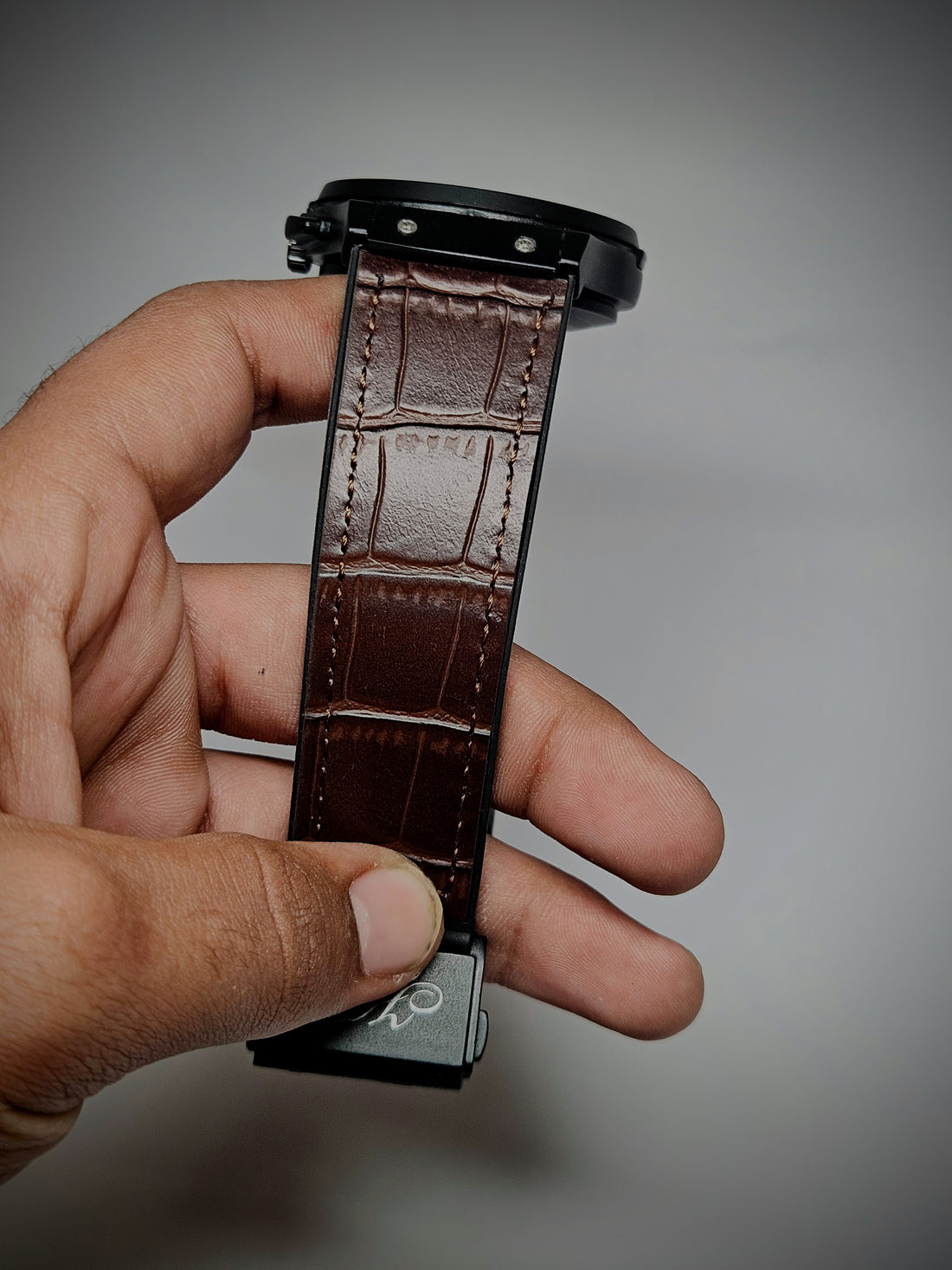 HUBLOT BIG BANG SKELETON WITH BROWN STRAP